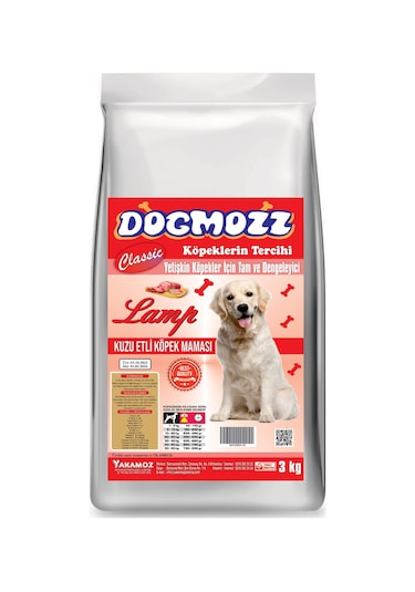 Dogmozz  Kuzulu Yetişkin Köpek Maması 3 KG