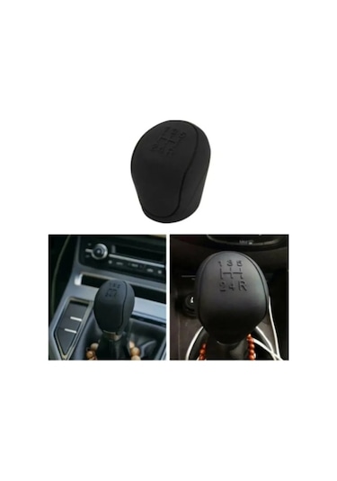 Silikon Manuel Siyah Vites Topuzu Kılıfı Düz Vites İleri 5 Vites Diğer