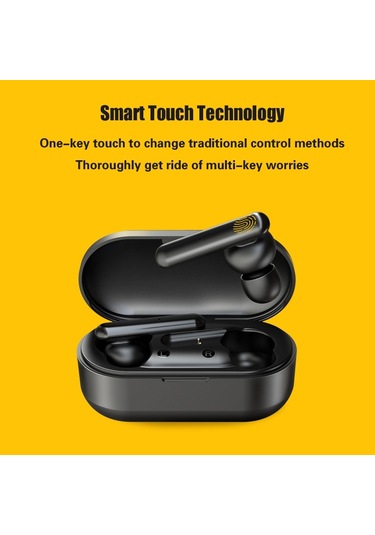 T10 Mini Dokunmatik Kontrol Hifi Tws Kablosuz Bluetooth Kulaklık, Mikrofon Ve Şarj Kutusu İle Siyah