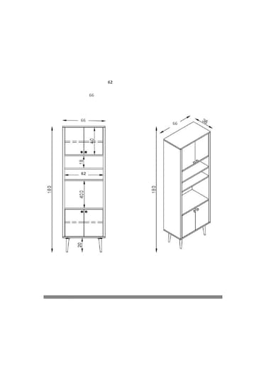 Floradesign Lavin180 Çok Amaçlı Dolap /fırın Dolabı /mutfak Organizeri Beyaz+antrasit