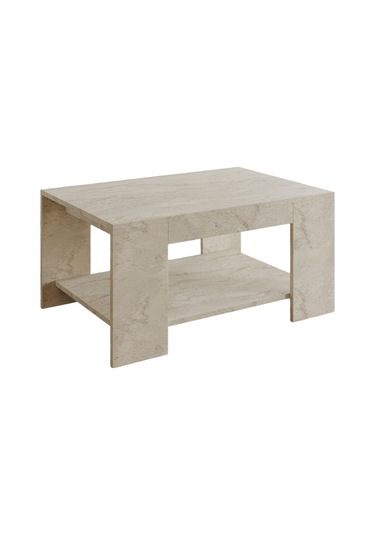 Lina Orta Sehpa Modern Minimal Tasarım Traverten