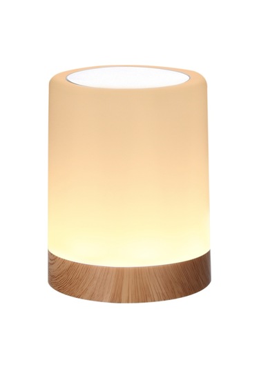 V3 Neoglint Led Renkli Ahşap Gece Lambası Sıcak Beyaz + Renkli Işık Çok Renkli