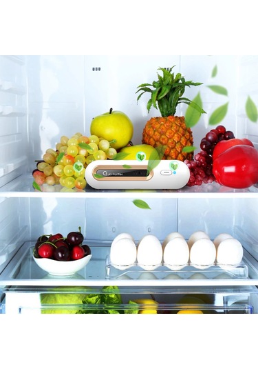 Ozonlu Hava Temizleyici Taşınabilir Deodorant Mini Koku Giderici Usb Şarjlı Yatak Odası Hava Temizleyici Araç Ofis Alerjileri Evcil Hayvanlar Toz Polen Koku Giderici Beyaz