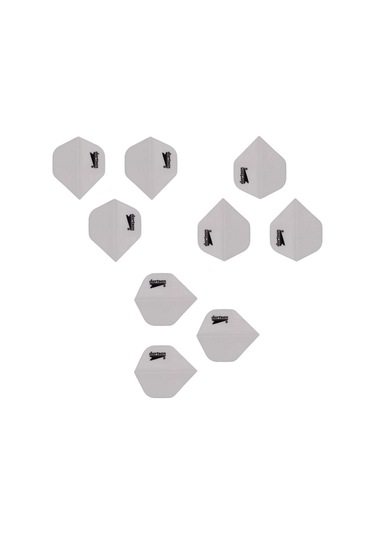 5 Set (15 Adet) Dartsan Dart Flight-flayt. 100 Micron Pet Beyaz