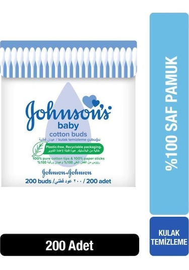 Johnson's Kulak Temizleme Pamuğu 200'lü