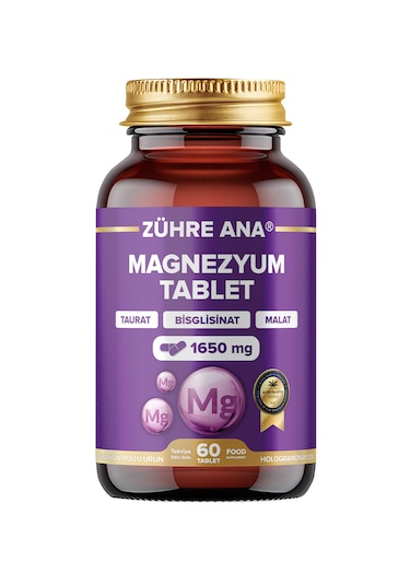 Zühre Ana Magnezyum Bisglisinat Taurat Malat 60 Tablet