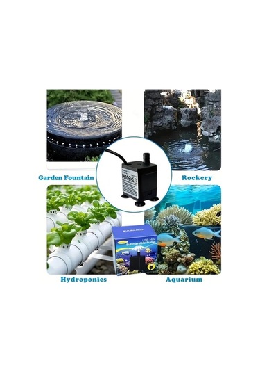 Besthome1 Dream011 Ultra Sessiz Siyah Kutu, Hortum Ve Hidroponik, Akvaryum Gölet Batırılabilir, Enerji Tasarruflu Pompa
