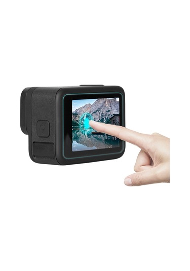 Ayex Hero 9 Temperli Cam Ekran Koruyucu Gopro Hero 9 10 11 12 13 Black Uyumlu