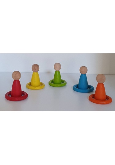 Waldorf Montessori Pegleri Nins Ve Halkaları 5'li İnsancık + 5'