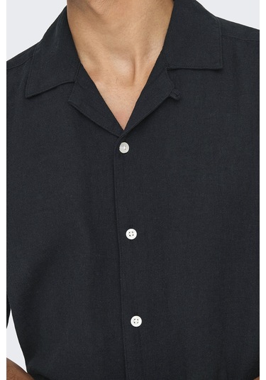 Only & Sons Erkek Gömlek 22025116 Siyah Siyah