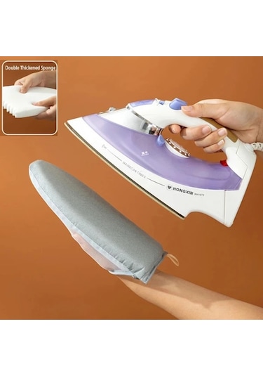 Fochsia Mini Ütü Tahtası Taşınabilir Mavi Kare Desenli Anti-sıçrama Ev Ütü Masası