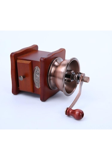 Shineyee Ahşap Gövde Manuel Kahve Değirmeni Evde Kahve Fıstıkları, Baharat Ve Otlar İçin Uygun, İtalyan Tarzı Kompakt Tasarım Diğer