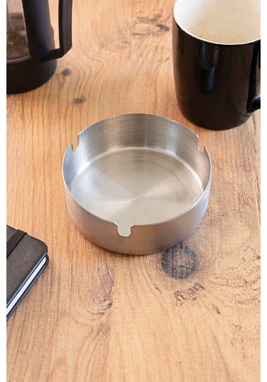 Mucit Home Küllük Metal Küllük Paslanmaz Çelik 10 Lu Kül Tablası Küllük Seti