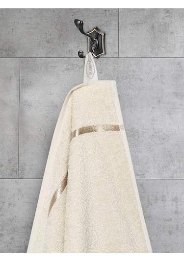 Banyo Havlu Seti 4 Lü Bale Krem
