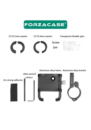 Bisiklet Motosiklet Scooter Gidon Metal Telefon Tutucu - P3 Fc981