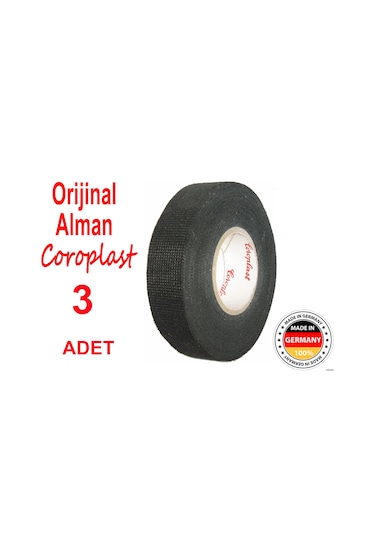 Coroplast Bez Bant 3 Adet Alman Malı Tüylü Bez Bant Kumaş Bant