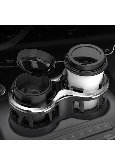 Lemestar Araç İçin Çok Fonksiyonlu Bardak Tutucu - Dürtüye Dayanıklı Abs Malzeme İle Bardak, Sigara Kutusunu Sabitler - Evrensel Uyumlu Suv, Kamyonet, Araçlar İçin