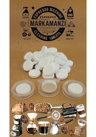 Markamanzı Philips Siemens Espresso Kahve Makinası Yağ Temizlik Tableti 10'lu