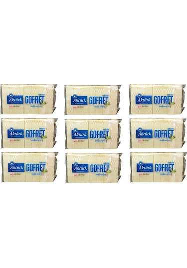 Aktürk Vanilyalı Gofret 300 Gr 9 Adet