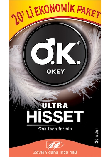 Okey Ultra Hisset Prezervatif 20'li
