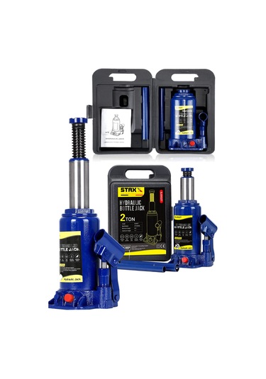 Staxx 2Ton Kapasiteli Şişe Kriko Araç Krikosu Taşıma Çantalı