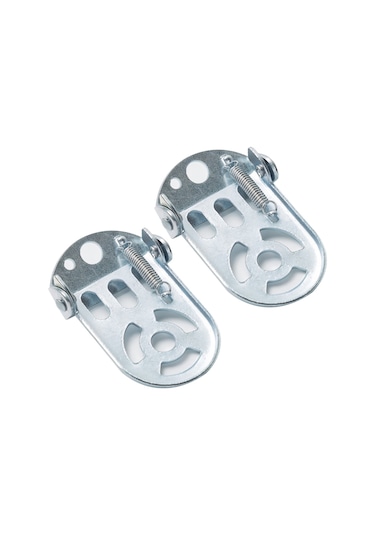 Ximistore9 Çocuk Bisikleti Arka Koltuk Ayak Dinleyici, Sağlam Demir Yapı, Çocuğun Ayaklarını Güvenle Tutar Gümüş