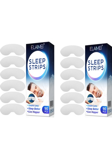 Qingmipy Elaımeı Gece Horlama Önleyici Ağız Bandı, 90 Adet 2 Kutu, Rahat Uyku Ve Nefes Desteği