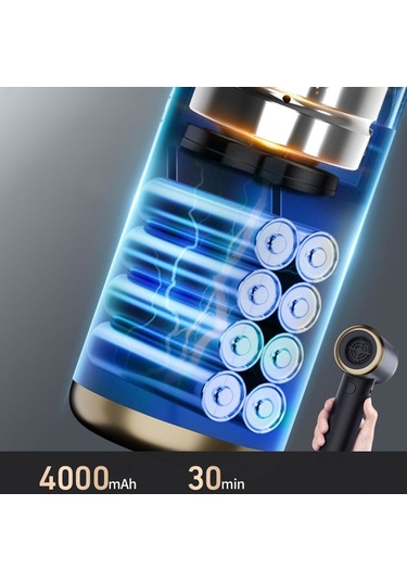 Araba Elektrikli Süpürge Elektrikli Süpürge Üfleyici Çift Amaçlı Kablosuz Mini Elektrikli Süpürge Siyah Altın