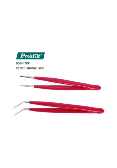 Proskit 908-t301 Düz-eğri Cımbız Seti 2adet