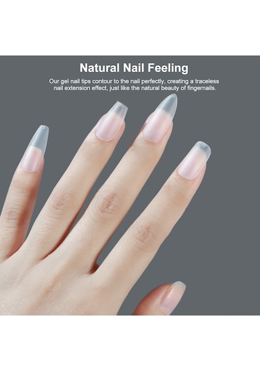 Reedark 420 Adet Mat Yumuşak Takma Tırnak Uçları - 15 Boyut, Tam Kaplama, Kolay Uygulama