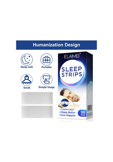 Qingmipy Elaımeı Gece Horlama Önleyici Ağız Bandı, 90 Adet 2 Kutu, Rahat Uyku Ve Nefes Desteği