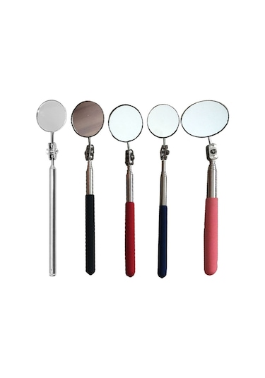 Sones Araba Tamir Algılama Aynası Üniversal Katlanır Kaynak Şasi Muayene Ayna Model: Pembe Saplı 50mm