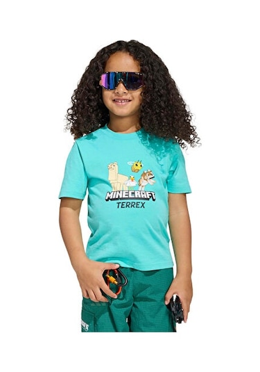 Adidas Terrex K Mc Mt Tee Çocuk Günlük Tişört Jz3588 Yeşil Yeşil