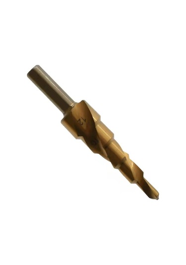 Pazly Titanyum Kaplama Spiral Kademeli Matkap Ucu Seti - Ahşap Ve Metal Delme, 3 Adet, Yüksek Hızlı Çelik