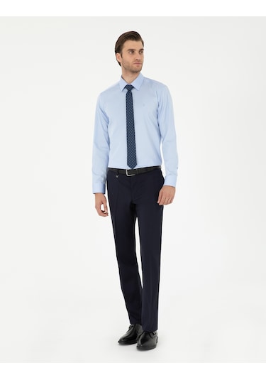 Pierre Cardin Erkek Koyu Mavi Gömlek Basic 50292520-vr032 Koyu Mavi