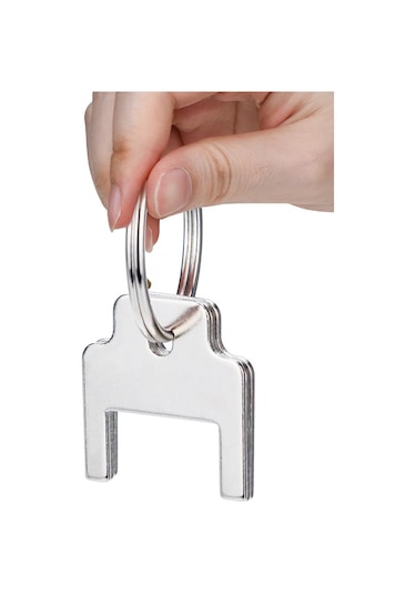 Xurunkeji 770301 Kimberly Clark Evrensel Dağıtıcılar İçin Kağıt Havlu Dağıtıcı Anahtarı, 5'li Paket Gümüş