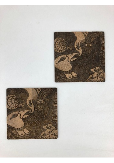 Bardak Altlığı Model -26 Kahverengi