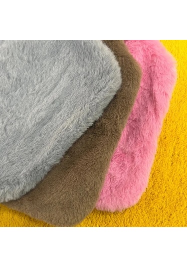 Willowhaven Tavşan Kürklü Nakışlı Sıcak Su Torbası - A-kahverengi - Taşınabilir Yıkanabilir A-kahverengi