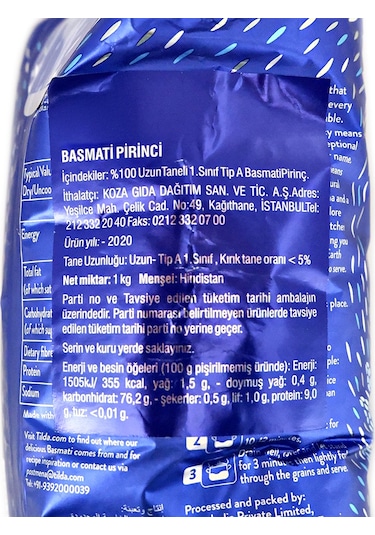 Tilda Basmati Pirinci 1 KG