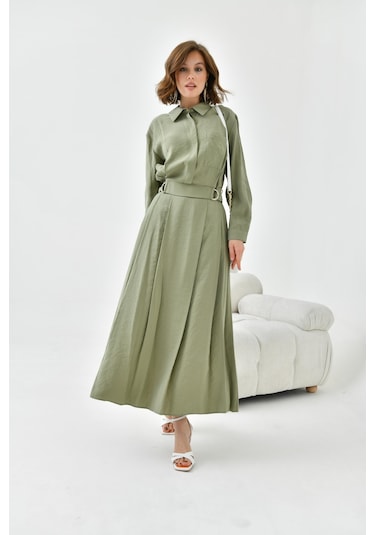 Ftz Women Kadın Modal Etekli Takım Haki 30714-haki Haki