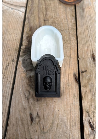 Mezar Taşı Here Lies Mum Kalıbı Silikon