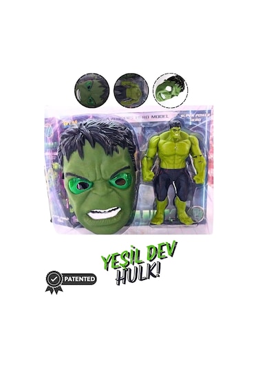 Prestij Oyuncak Figürlü Maskeli Tabancalı Hulk Seti Fab.0250 Hulk
