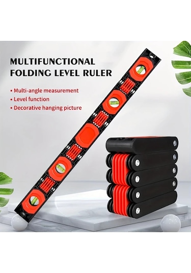 Willowhaven Çok Amaçlı Katlanır Manyetik Su Terazisi - Ev Dekorasyonu Ve Marangozluk İçin