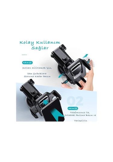 Akrobat Telefon Tutucu Torpido Üstü Vantuzlu Araçiçi Tutacak