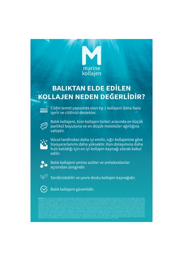 Zade Vital Marine Collagen Hyaluronic Acid Bitkisel Sert 40'Lı