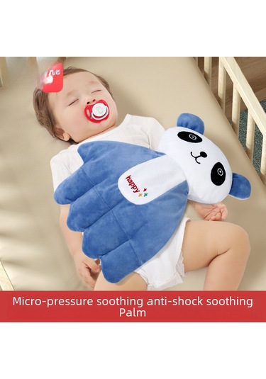Hangfox Bebe Uyku Helper: Korku Atlama Engelleyici, Konforlu Uyku Için Isıtılabilir Bademlik, Tavşan Desenli El Şekilli Yastık 1-3 Yaş