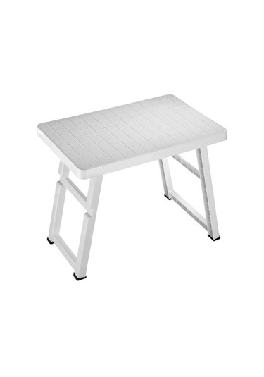 Portatif Katlanır Masa Bahçe Masası Kamp Masası Beyaz