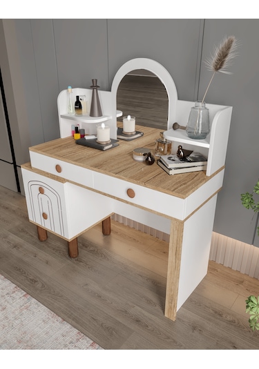 Afilli Hilal 4 Çekmeceli Makyaj Masası Tamamı Mdf