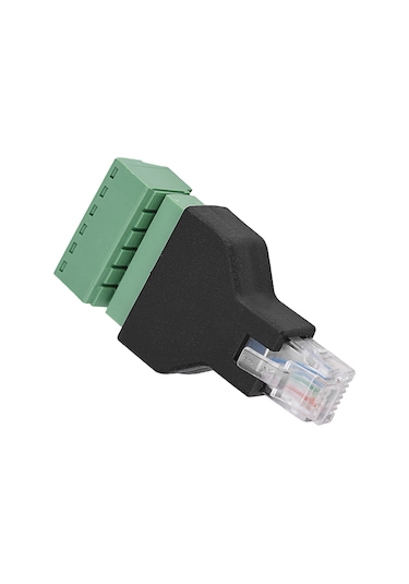 Lemestar Rj12 Erkek 6p6c'dan 6 Pin Vida Terminali Adaptörü - Dayanıklı Plastik, Güvenilir Bağlantı