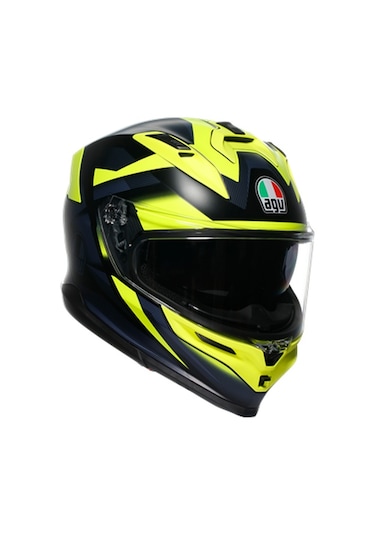 Agv K7 Mplk Glimpse Motosiklet Kaskı Mat Siyah - Neon Sarı